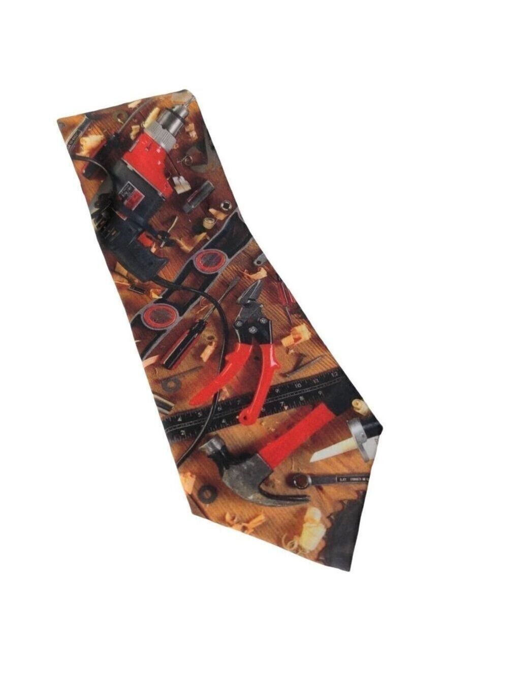 1996 Ralph Marlin Handyman Tools Necktie Vintage